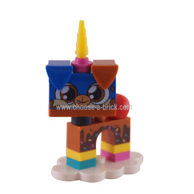 coluni1 Dessert Puppycorn, Unikitty!, Serie 1 Komplettset mit Ständer aus der Tasche genommen, um den Inhalt zu überprüfen. Vollständig. 