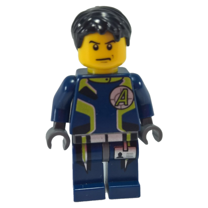 LEGO Minifigure Agent Chase - Single Sided Head - First View.