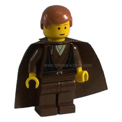 LEGO Minifigure Anakin Skywalker - Brown Aviator Cap - Alternate Angle.