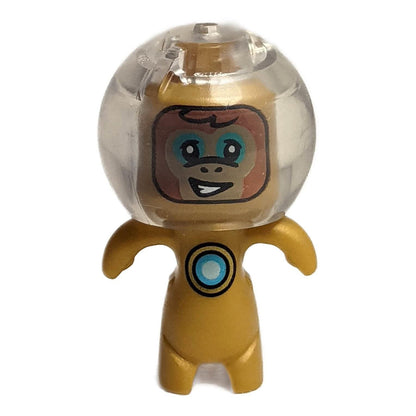 LEGO® DREAMZzz™ Minifigure Albert with Shiny Gold Suit, Round Glasses, and Confident Expression