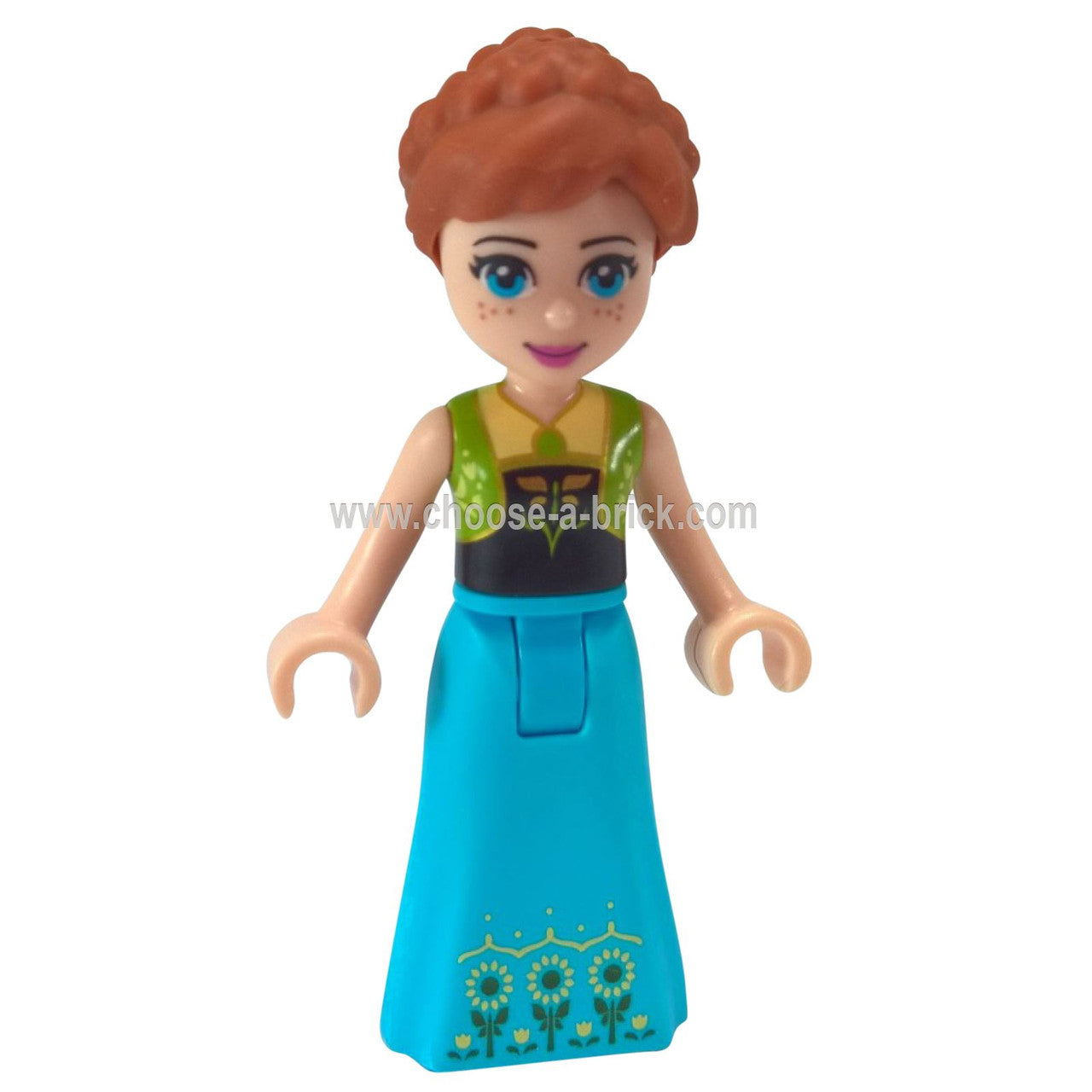 LEGO Minifigure Anna (41068) - Disney Princess Frozen - Front View.