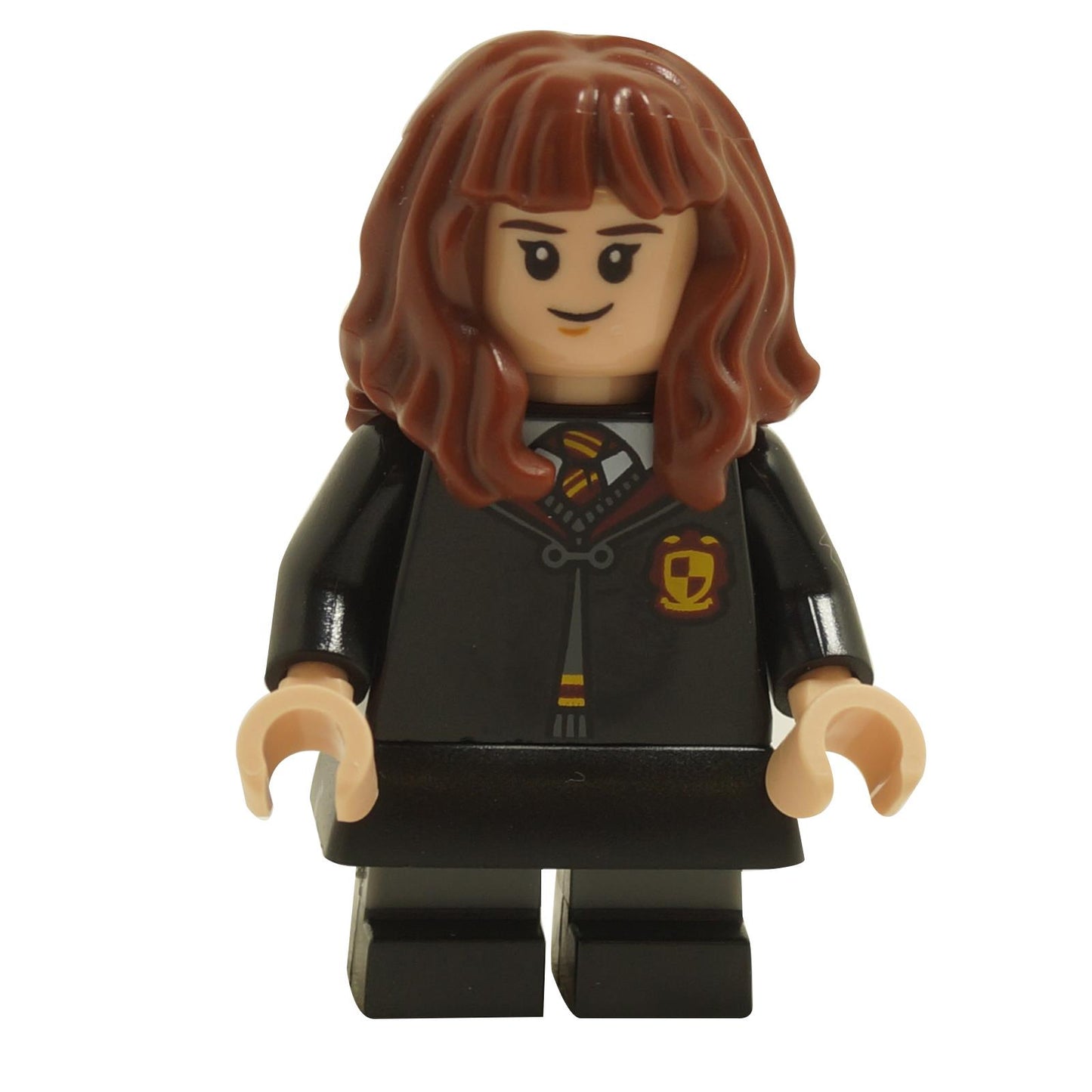 Hermione Granger - Gryffindor Robe geschlossen, Schwarzer Rock, Schwarze kurze Beine 