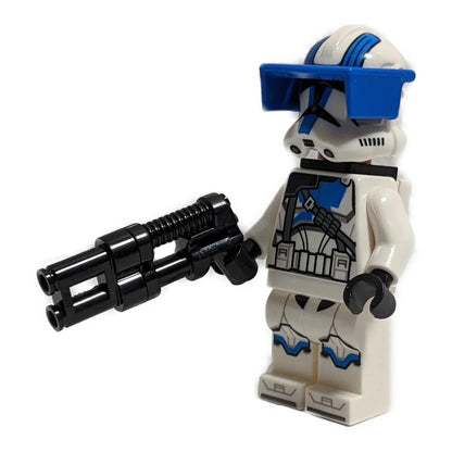 LEGO Minifigure Clone Heavy Trooper, 501st Legion (Phase 2) - Blue Visor, Backpack, Helmet Holes - sw1247 (front pose)