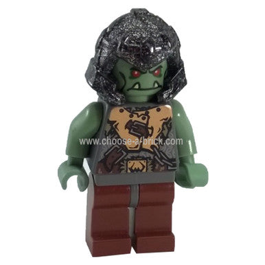 LEGO Minifigure Fantasy Era - Troll Warrior 2 (Orc) - cas365, different angle.