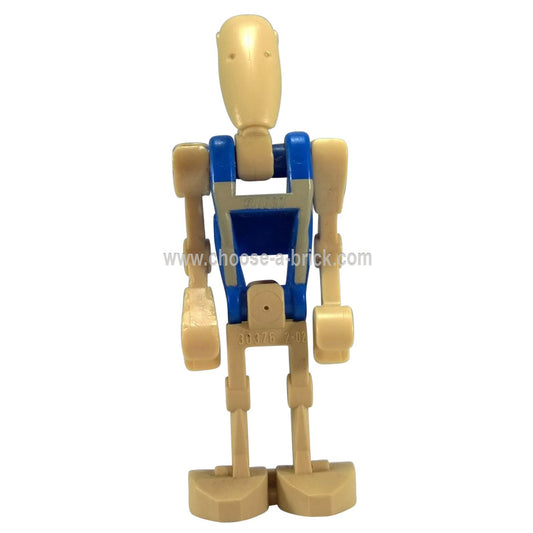 LEGO Minifigure Battle Droid Pilot with Blue Torso with Tan Insignia - sw0300