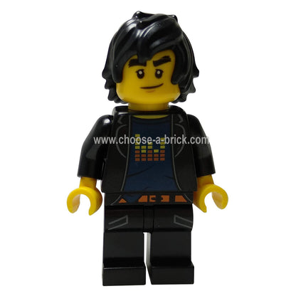 LEGO Minifigure Cole with Pixel Bars design, unique digital print - njo436new