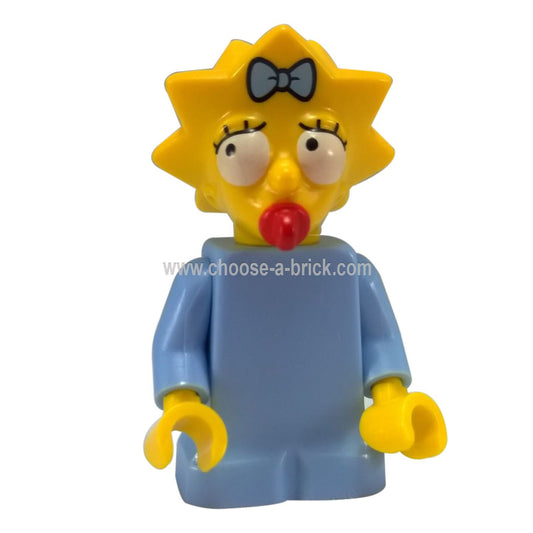 LEGO Minifigure Maggie Simpson with Worried Look - sim011, first view.