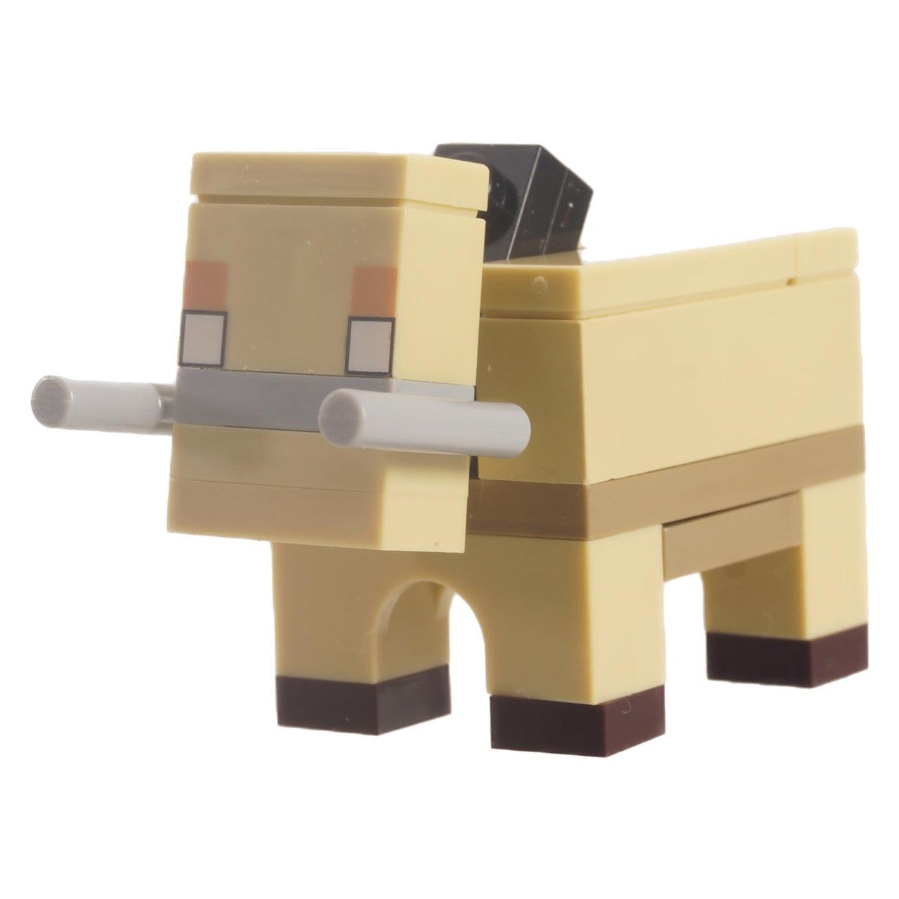 LEGO Minifigure Animal, Land Minecraft Hoglin - Brick Built - Front View.