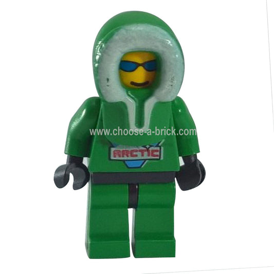 LEGO Minifigure Arctic - Green Green Hood - arc008