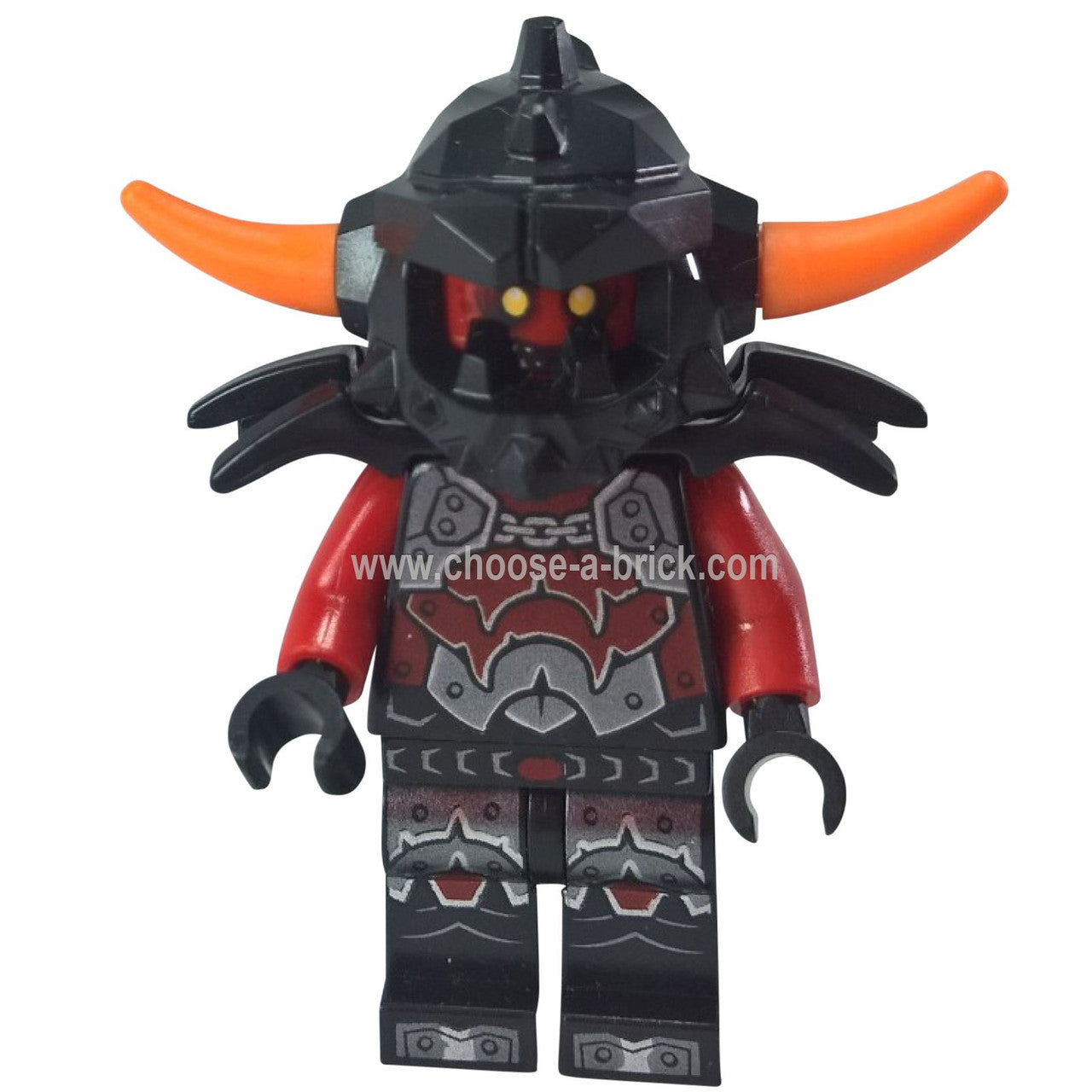 LEGO Minifigure Ash Attacker- Orange Horns - nex005new - Alternate view 1