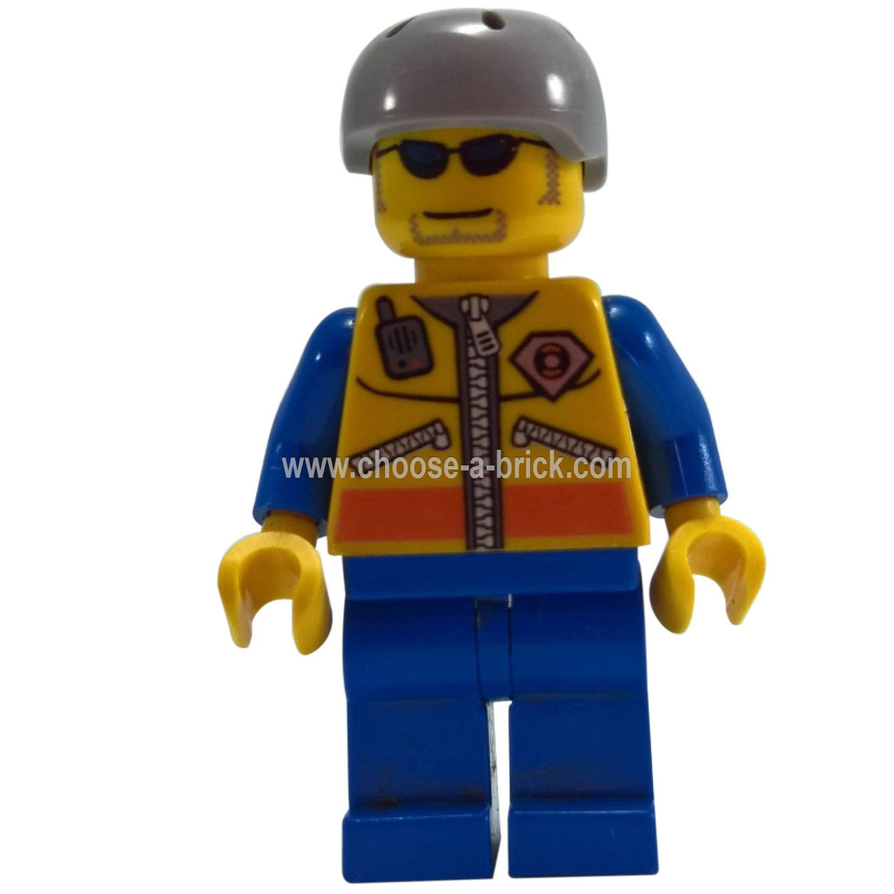 LEGO Minifigure Coast Guard City - Kayaker without Life Jacket - cty0243 (standard pose with oar)