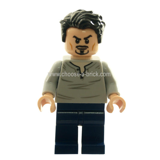 LEGO Minifigure - Tony Stark - Open Neck Shirt