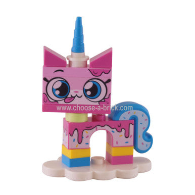 coluni1 Dessert Unikitty, Unikitty!, Serie 1 Komplettsatz mit Ständer aus der Tasche genommen, um den Inhalt zu überprüfen. Komplett. 