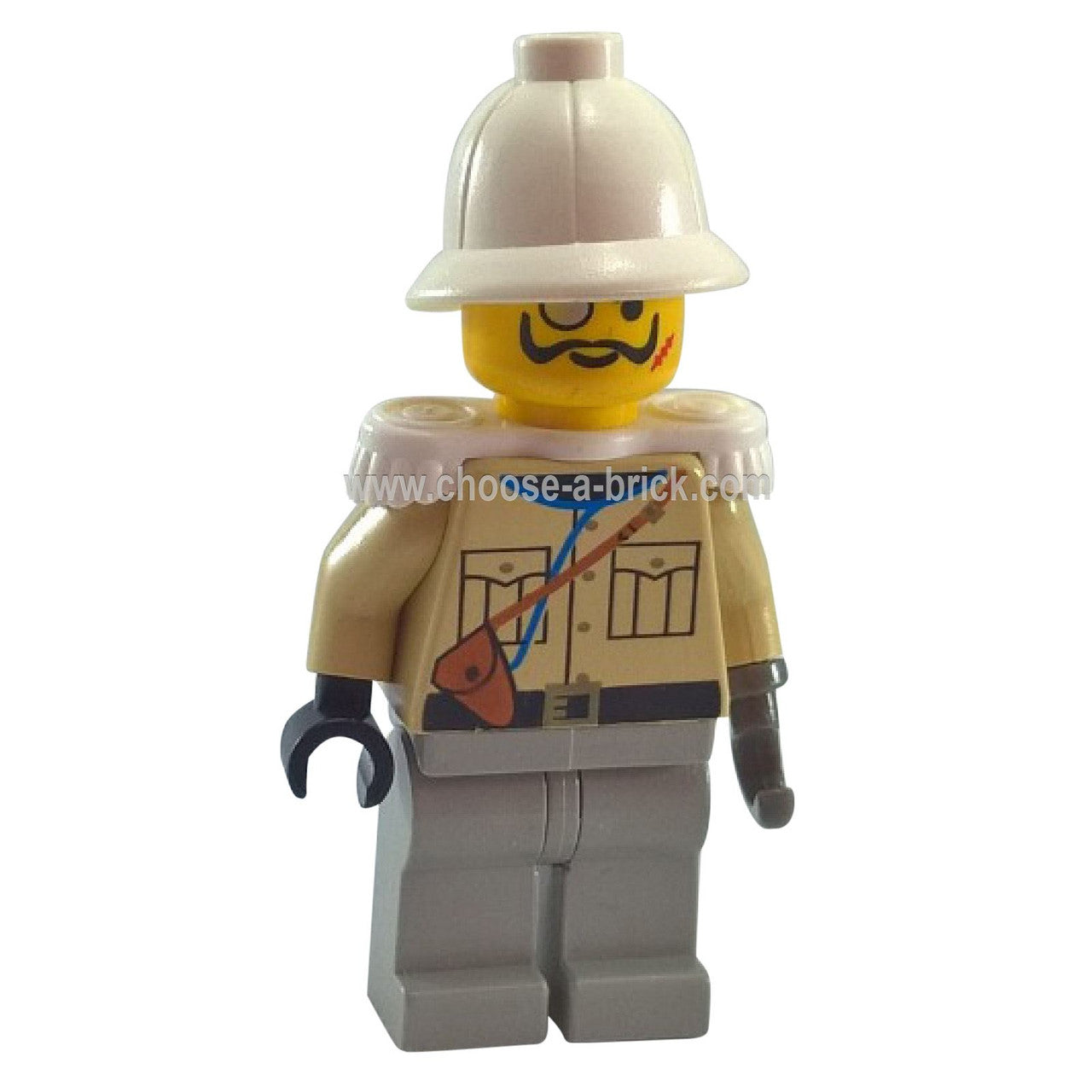 LEGO Minifigure Baron Von Barron with Pith Helmet and White Epaulettes - adv039