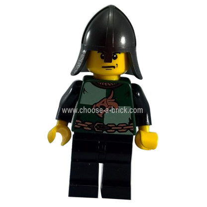 LEGO Minifigure Dragon Knight Quarters Helmet Neck Protector - cas439, first view.