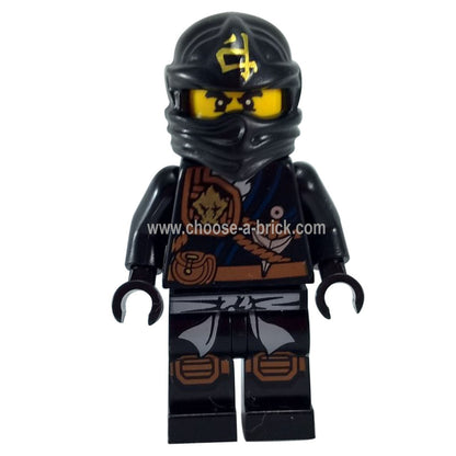 LEGO Minifigure Cole - Knee Pads - njo124 (detailed view of knee pad armor)