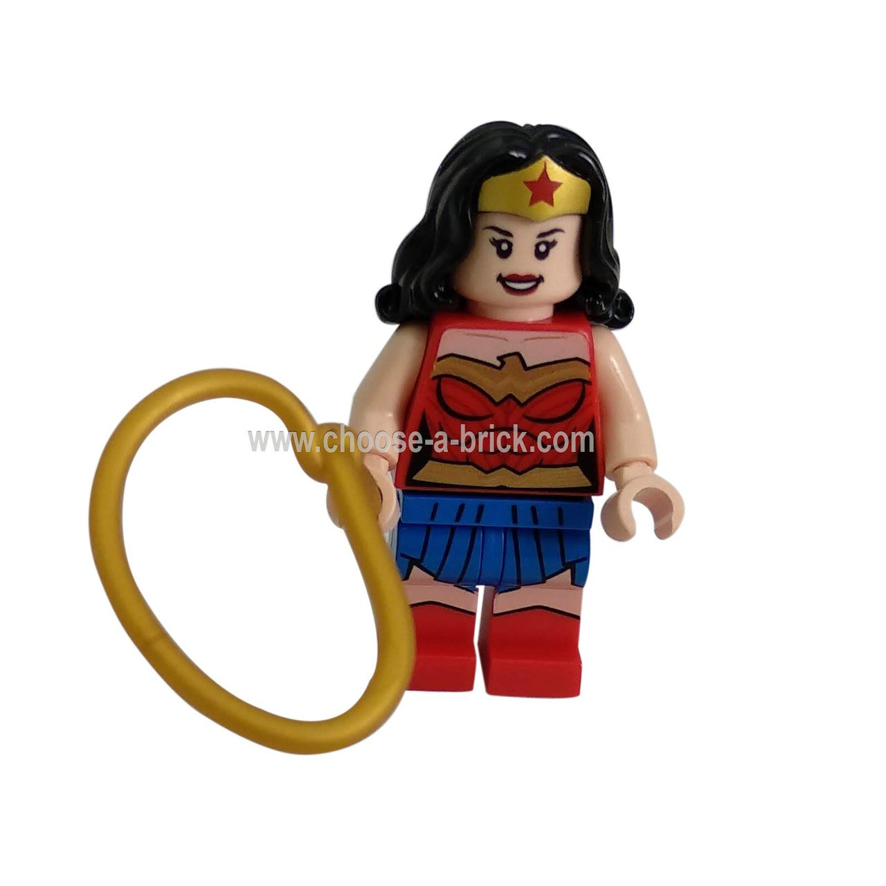 Wonder Woman, Gold Belt, Blue Skirt - LEGO Minifigure Super Heroes Wonder Woman