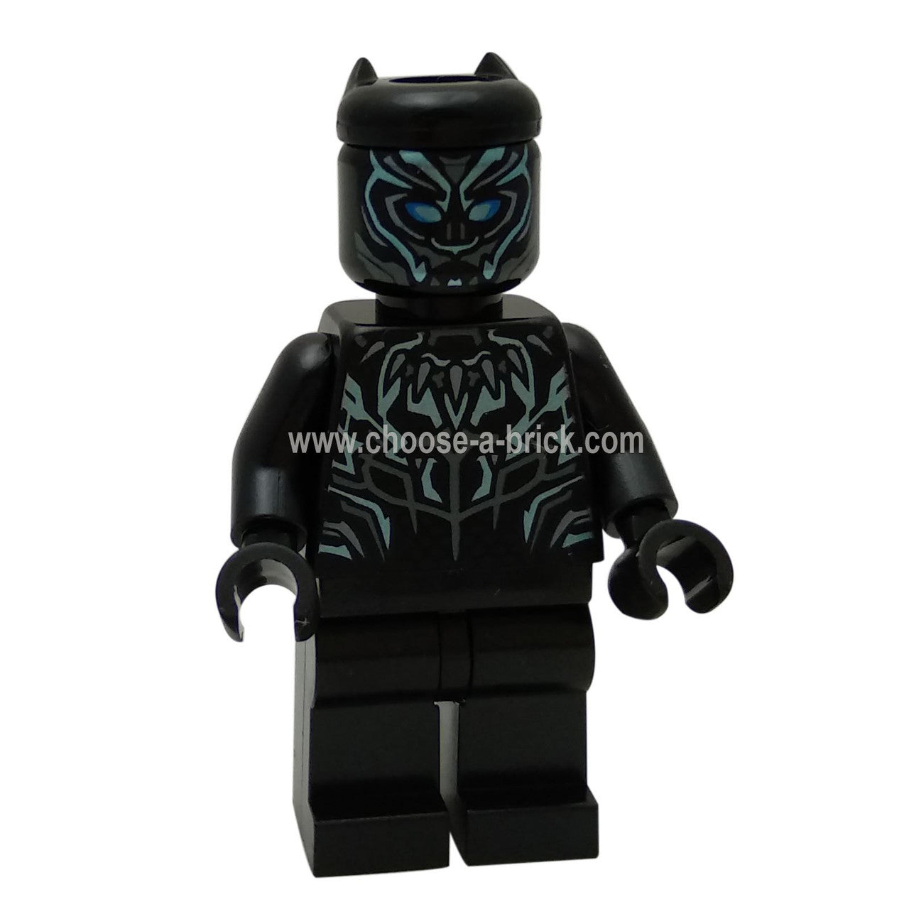 Black Panther, Claw Necklace, Metallic Blue Highlights - LEGO Minifigure Superheroes Black Panther