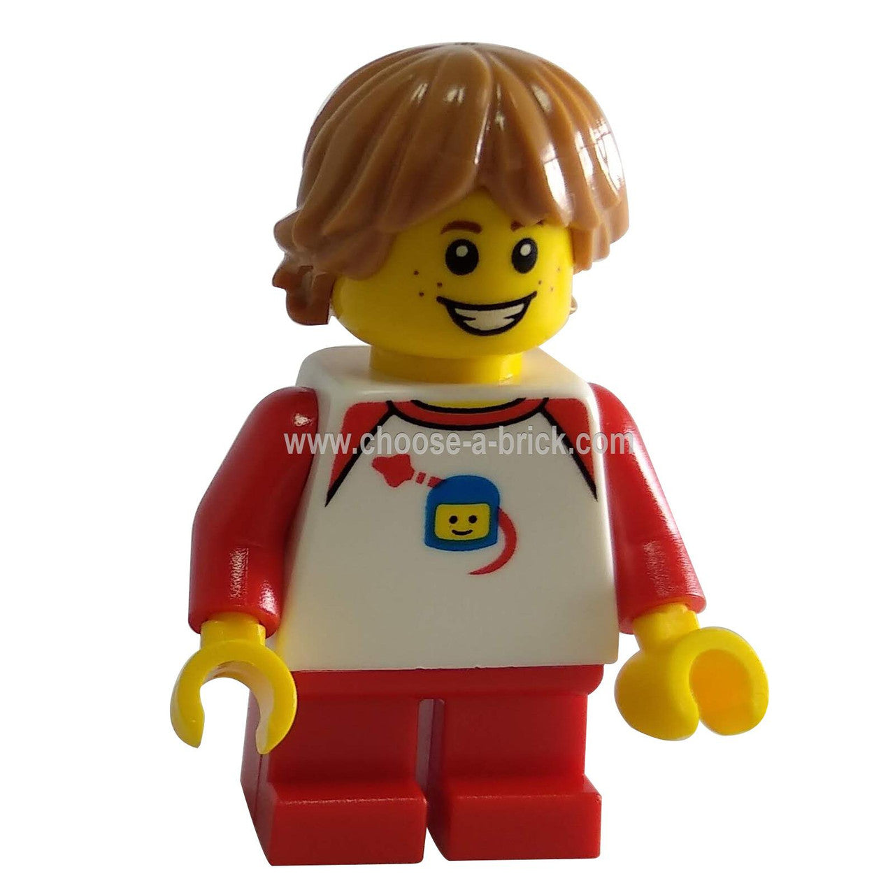 LEGO Minifigure Boy with White Classic Space Shirt - twn339new