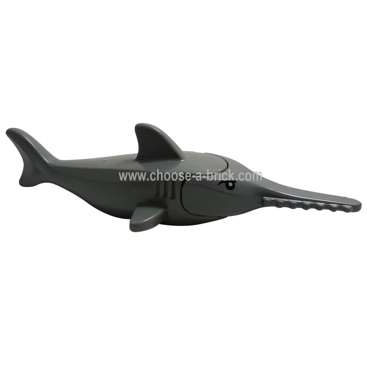  Sawfish with Gills with Black Eyes and White Pupils - LEGO Minifigure Animals