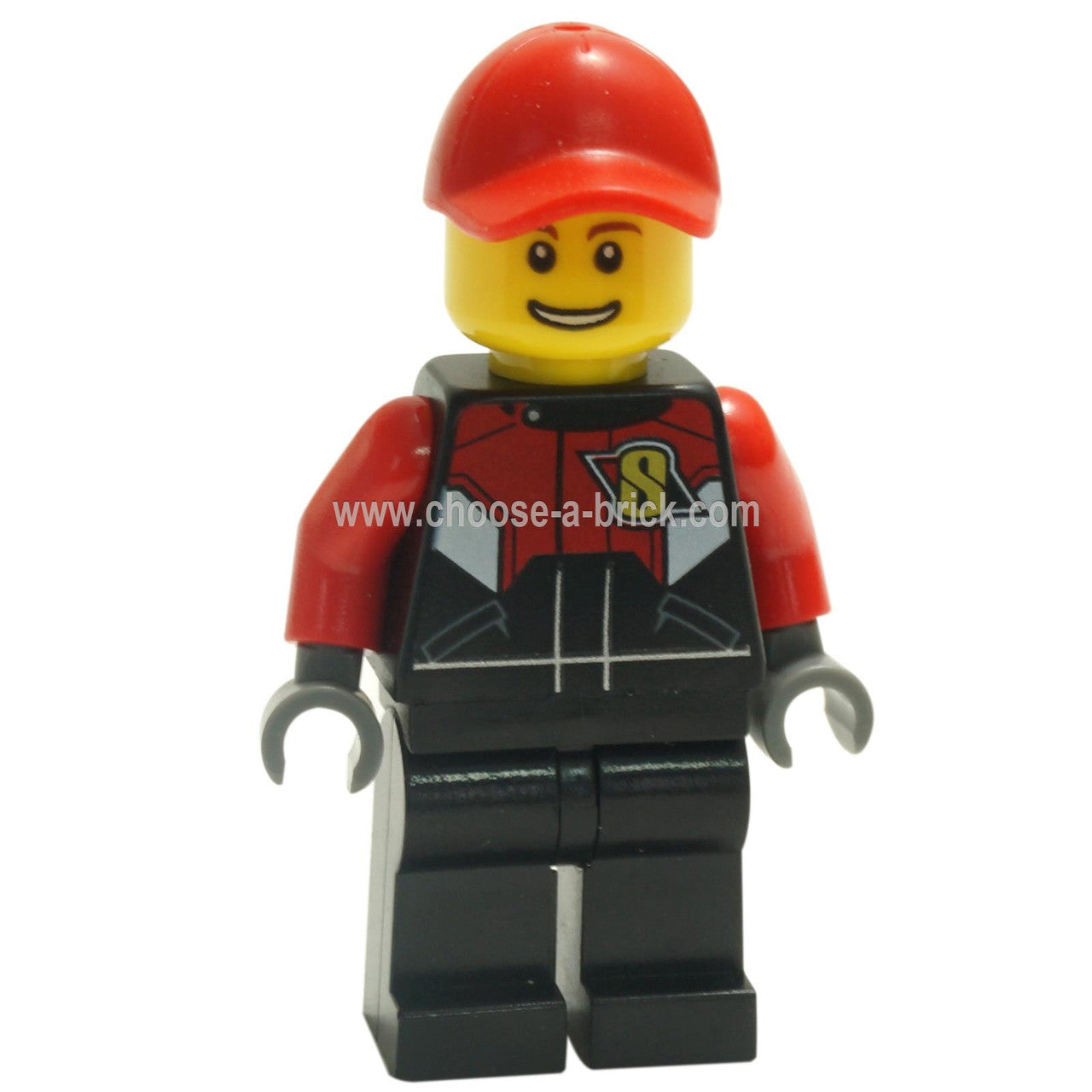 LEGO Minifigure - Racing Team 1, Red Cap