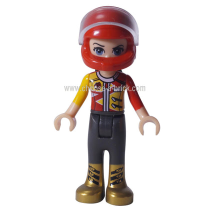 LEGO Minifigure - Friends Vicky, racing car helmet