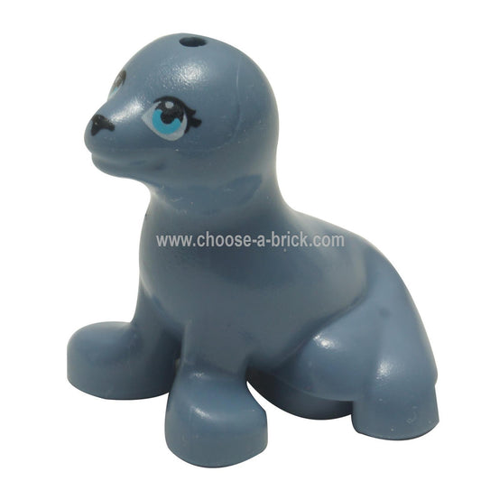 LEGO MInifigure - Seal, Friends with Black Nose and Medium Azure Eyes Pattern