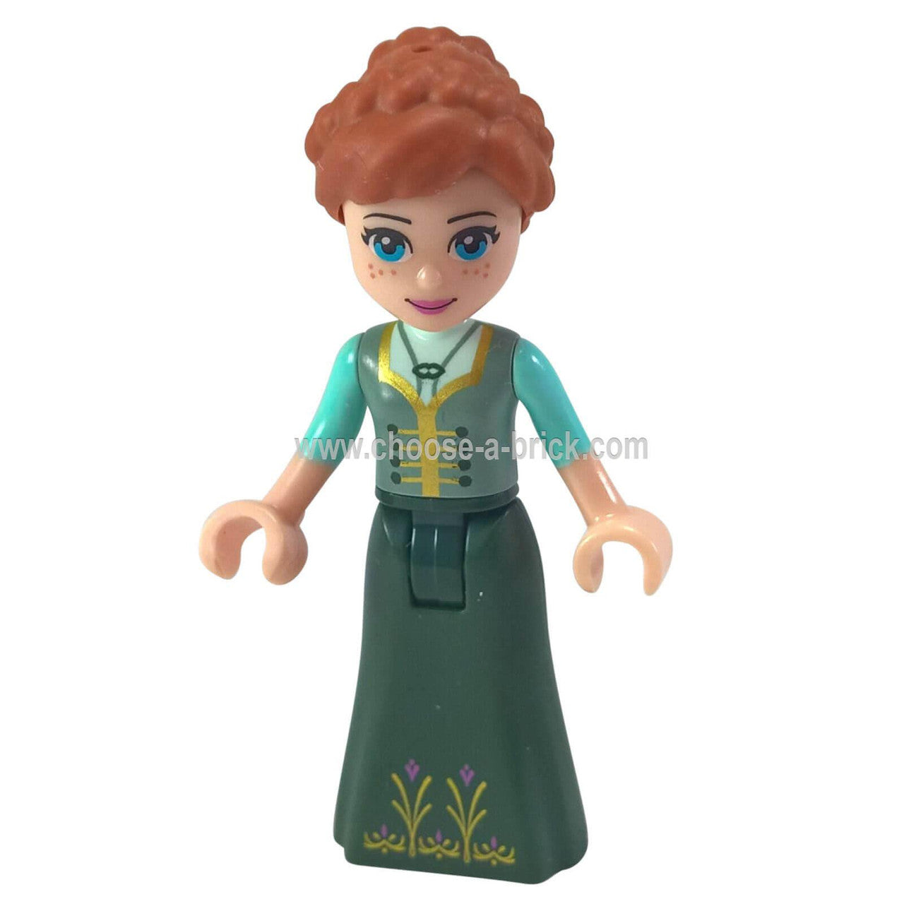 LEGO Minifigure Anna (dp041) - Disney Princess - Full Body View.