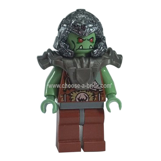 LEGO Minifigure Fantasy Era - Troll Warrior 6 (Orc) - cas398, first view.