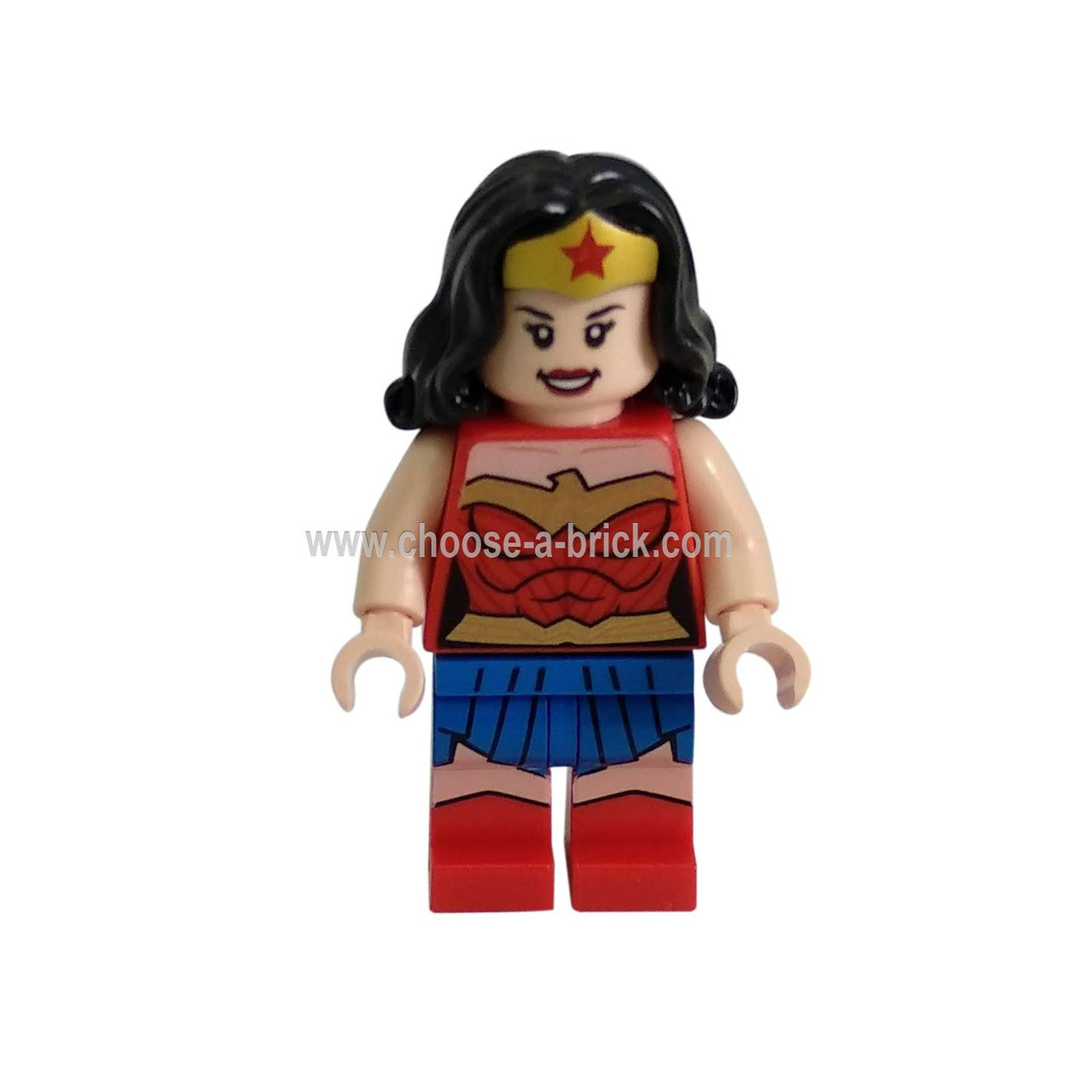 Wonder Woman, Gold Belt, Blue Skirt - LEGO Minifigure Super Heroes Wonder Woman