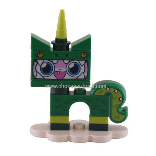 LEGO Minifigure Dinosaur Unikitty from Unikitty! Series 1, complete with stand - coluni1-4new