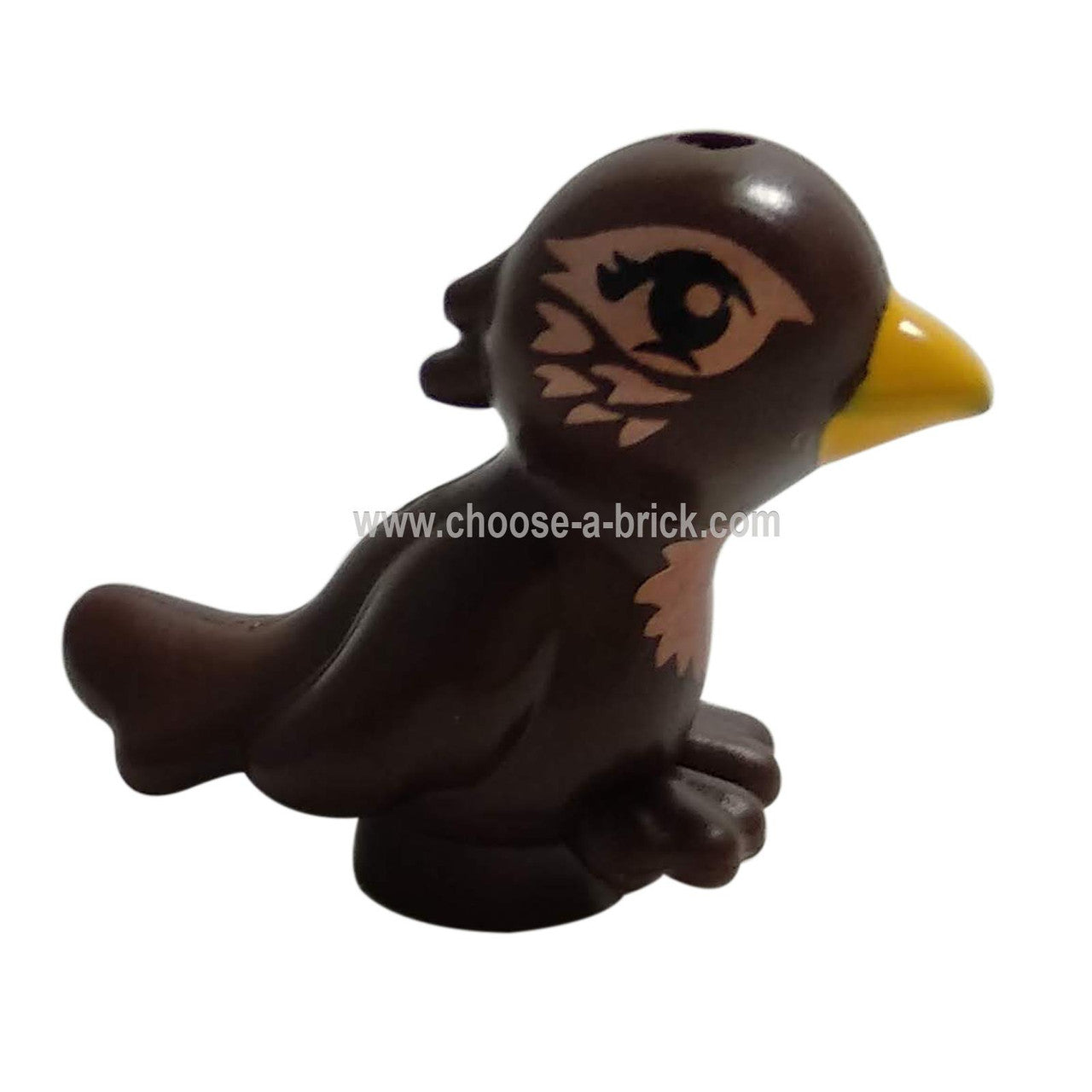 Bird, with Bright Light Orange Beak and Copper Chest - LEGO Minifigure Animals