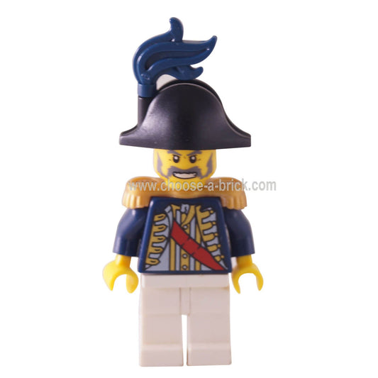 Imperial Soldier II - Governor, Dark Blue Plume - LEGO Minifigure Pirate