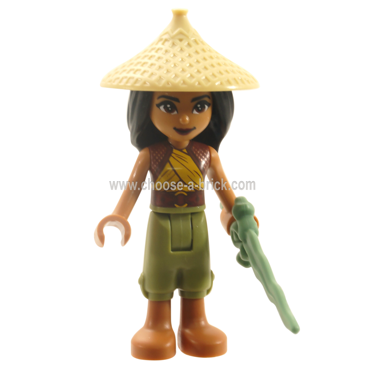 LEGO Disney - Raya - Tan Conical Hat with weapon