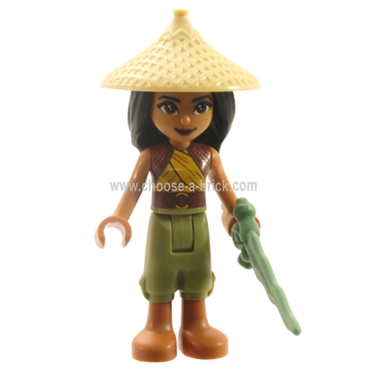 LEGO Disney - Raya - Tan Conical Hat with weapon