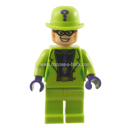 LEGO MInifigure -  The Riddler - Black Shirt and Dark Purple Tie