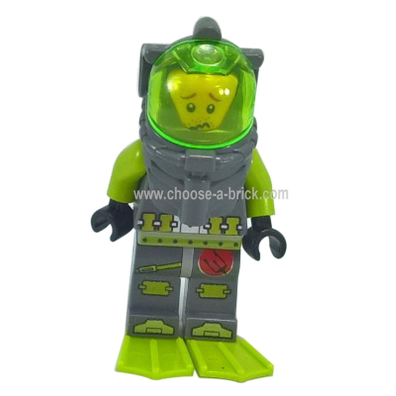 LEGO Minifigure Atlantis Diver 4 - Lance Spears with Flippers - atl006