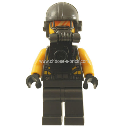 LEGO Minifigure AIM Agent - Neck Bracket on Front - First View.