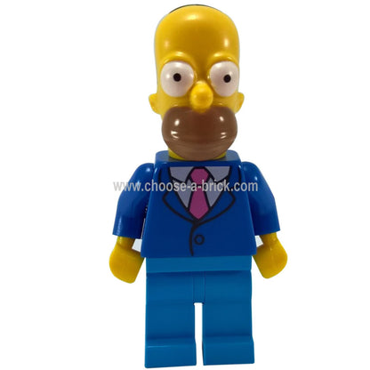 LEGO Minifigure Homer with Tie and Jacket - The Simpsons - sim028new, first view.