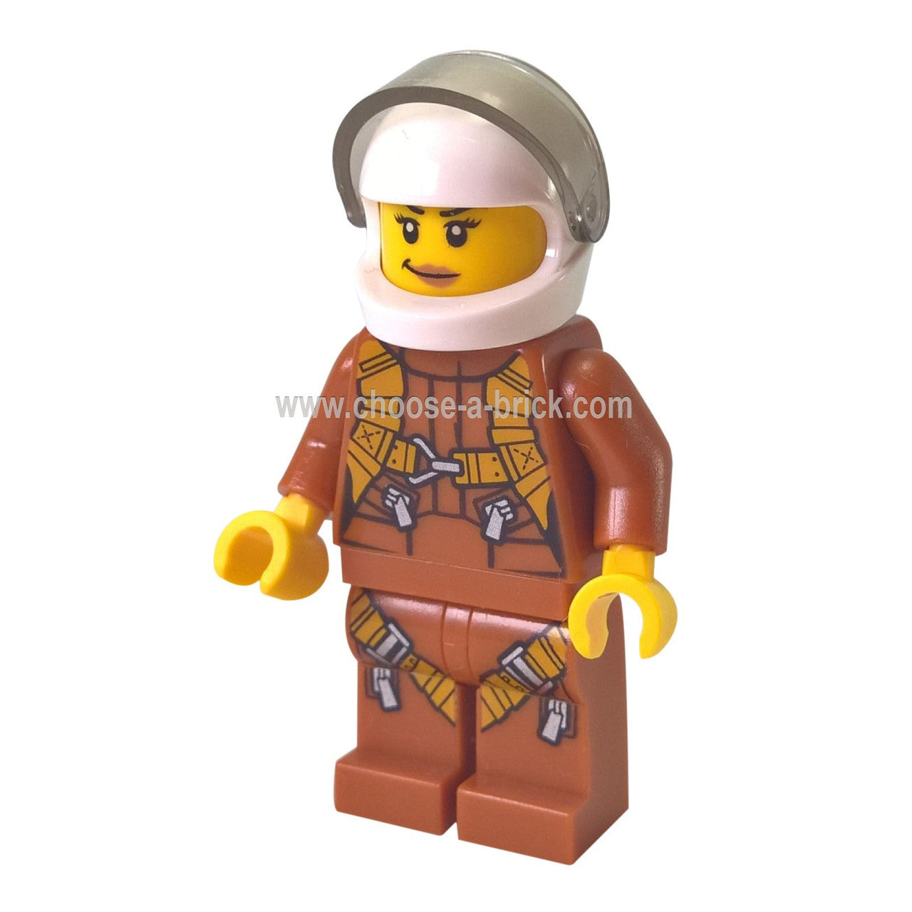 City Jungle Helicopter Pilot Female - LEGO Minifigure City