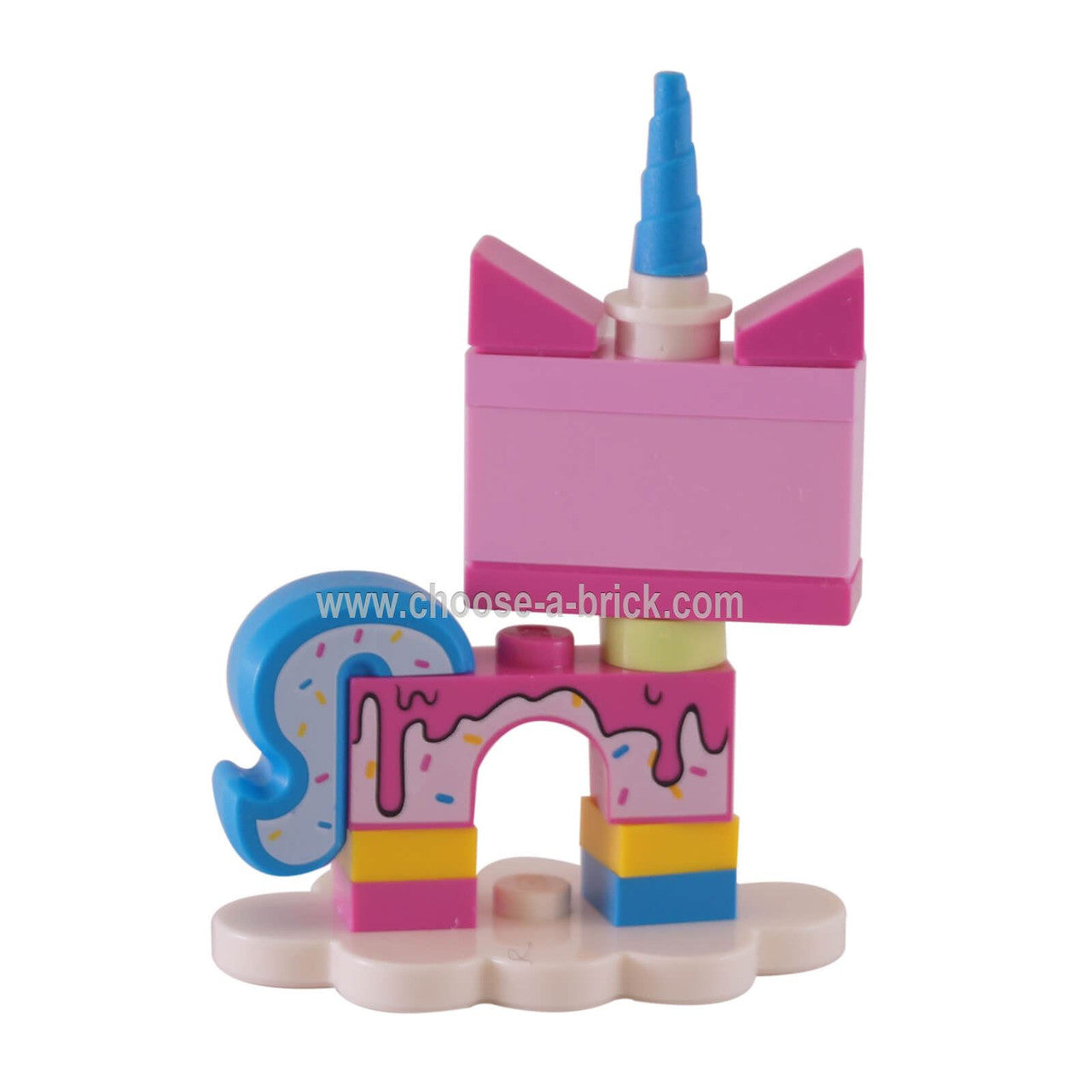 coluni1 Dessert Unikitty, Unikitty!, Serie 1 Komplettsatz mit Ständer aus der Tasche genommen, um den Inhalt zu überprüfen. Komplett. 