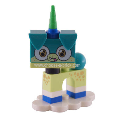 coluni1 Alien Puppycorn, Unikitty!, Serie 1 Komplettsatz mit Ständer aus der Tasche genommen, um den Inhalt zu überprüfen. Komplett. 