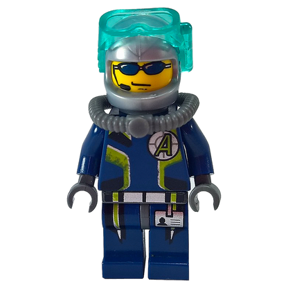 LEGO Minifigure Agent Chase - Diving Gear - Dual Sided Head - First View.