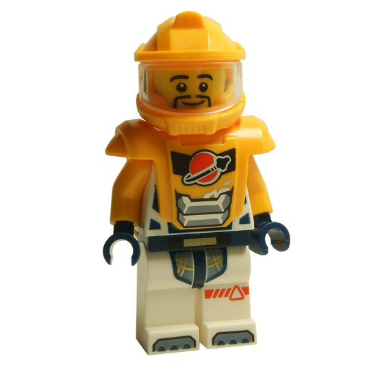 LEGO Minifigure Astronaut in Bright Light Orange Spacesuit - cty1745new - Alternate view 1