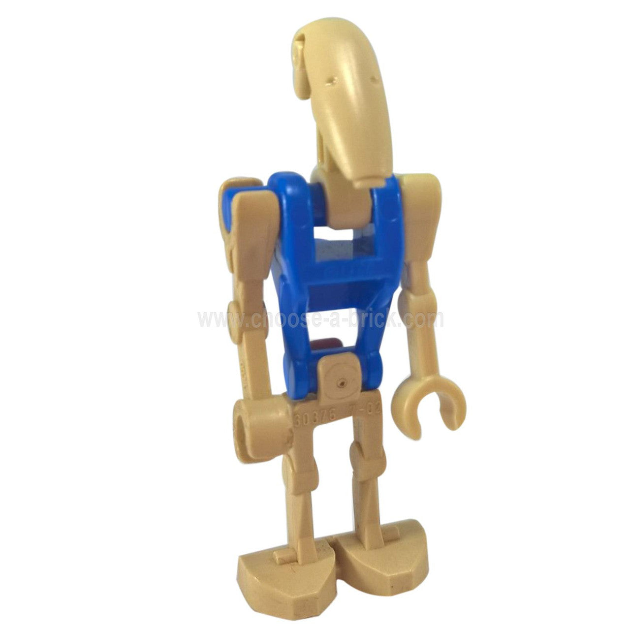 LEGO Minifigure Battle Droid Pilot with Blue Torso and Straight Arm - sw0095