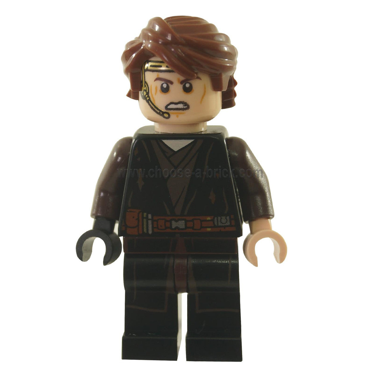 LEGO Minifigure Anakin Skywalker - Light Saber - Front View.