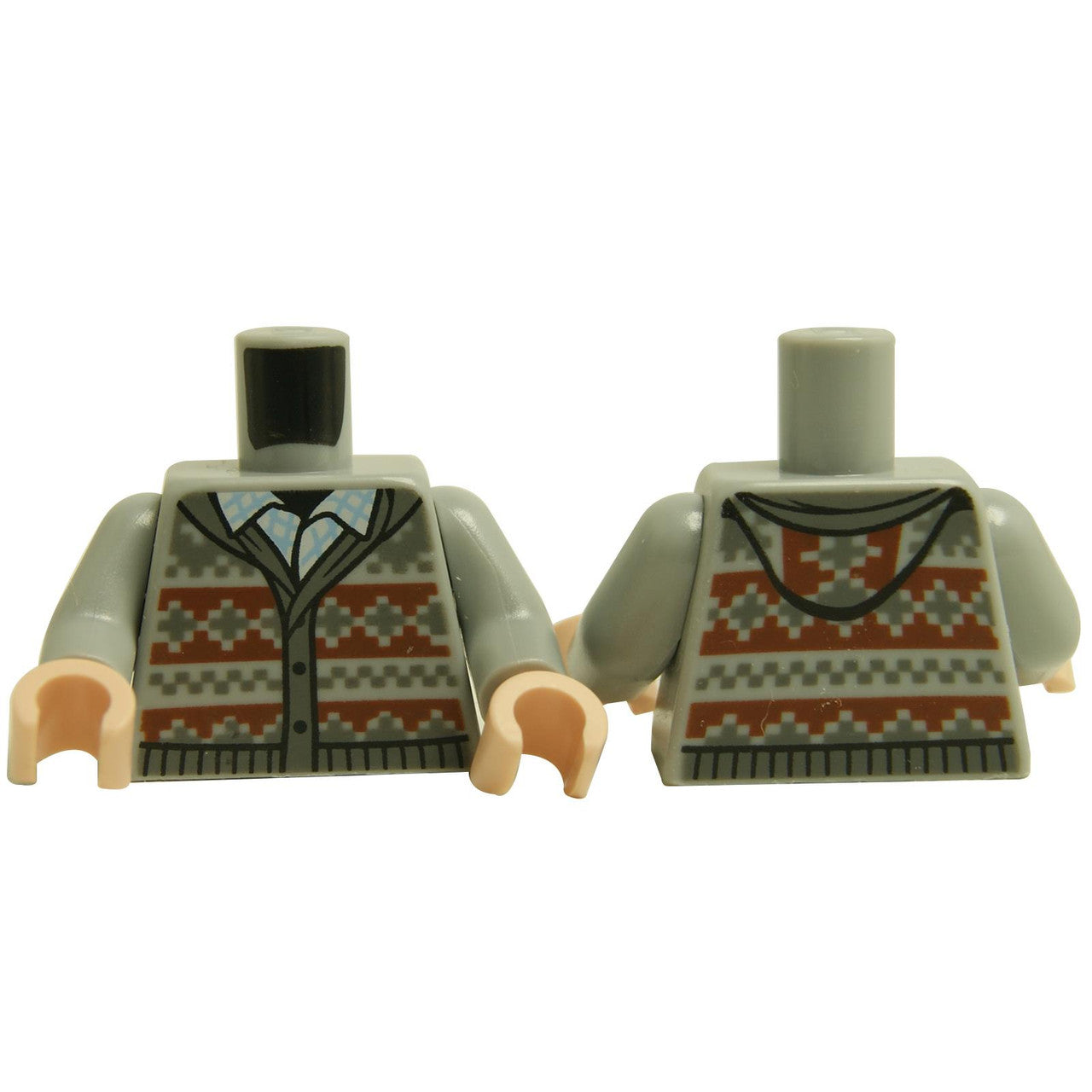 Torso Strick Fair Isle Cardigan Pullover Muster