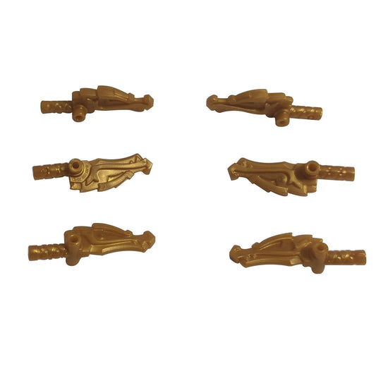 Minifigur, Waffenstock / Keule (Nunchakus) mit Drachenkopf und 2 Stangen an den Seiten 