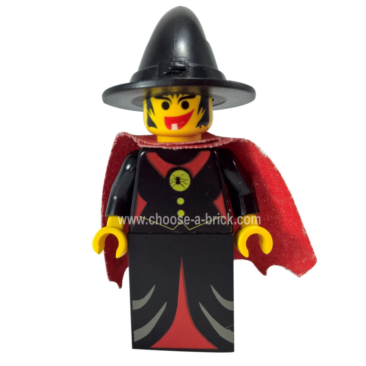 LEGO Minifigure Fright Knights - Witch with Cape - cas032, first view.