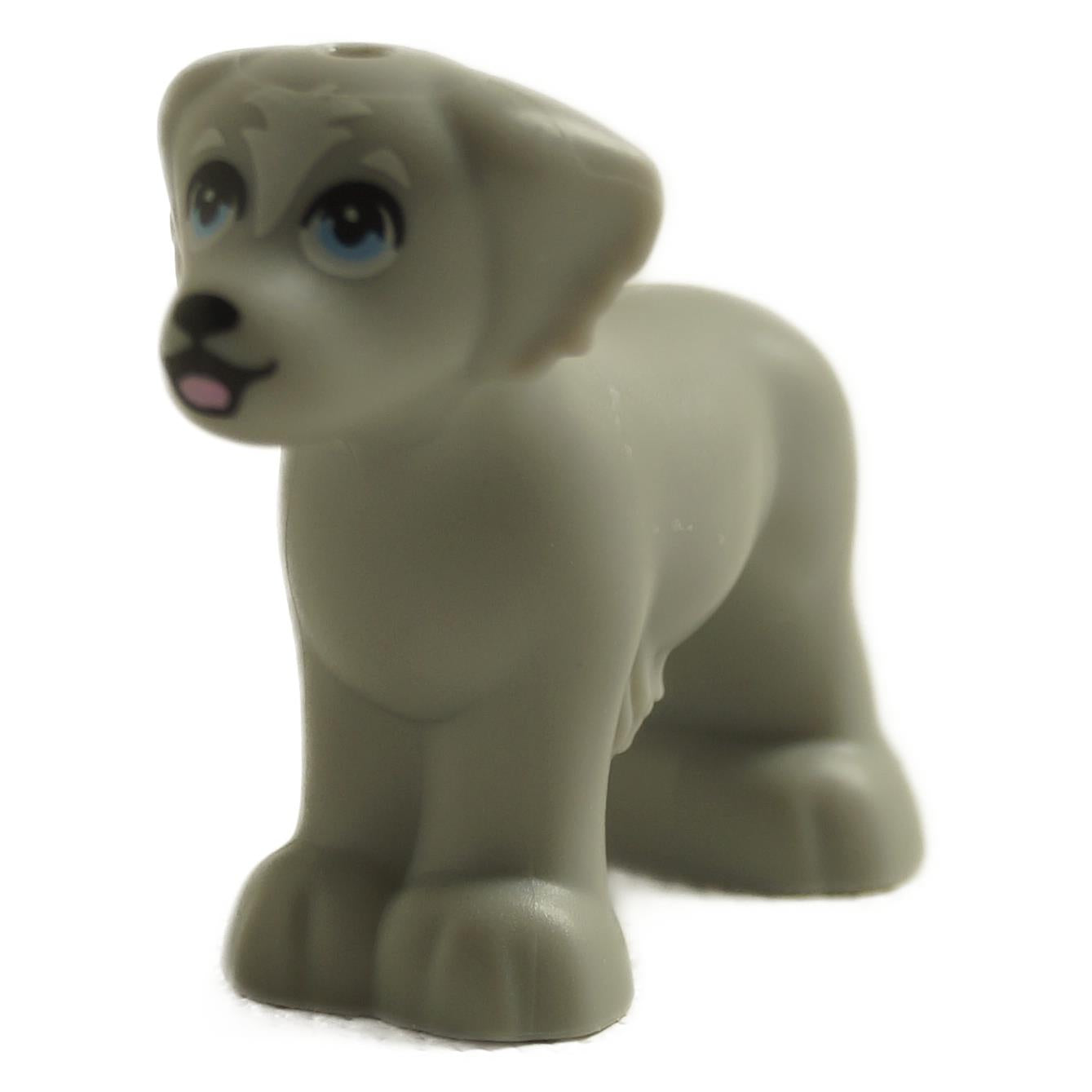 LEGO Friends Dog 3168pb05 - Light Bluish Gray Shaggy Fur Puppy